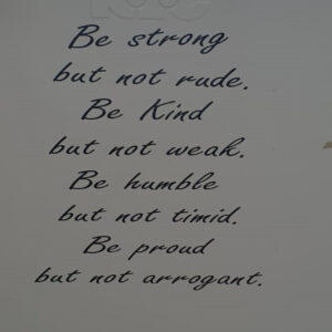 be strong vinyl sticker