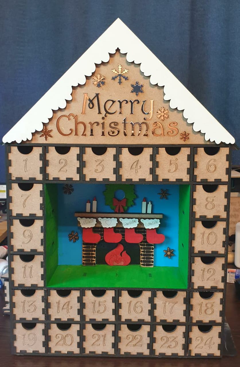 Christmas Laser cut Advent calendar