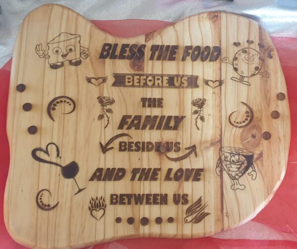 Laser engraved Cutting / Cheese board