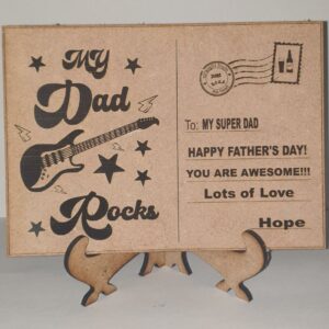 Personalized Father's day post card