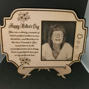 personalised mothersday gift with stand