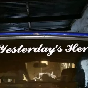 yesterday's hero vinyl sticker