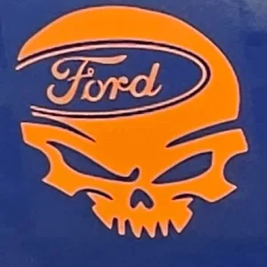 ford skull decal viny decal