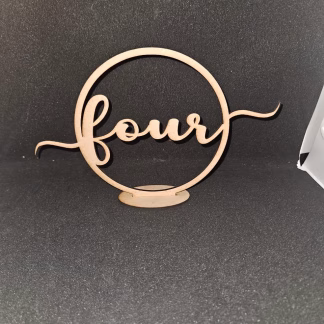 single circle table numbers