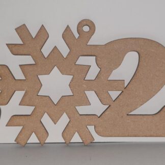2022 with snow flake christmas decor