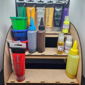 3 layer laser cut stand (paint stand)