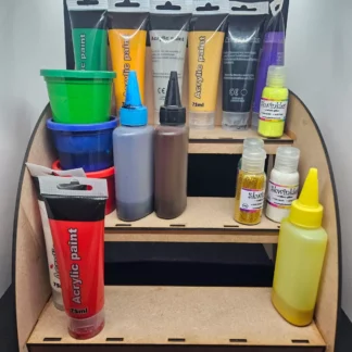 3 layer laser cut stand (paint stand)