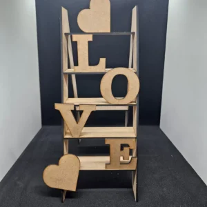 love ladder stand laser cut valentine