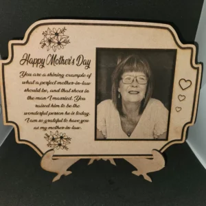 personalised mothersday gift with stand