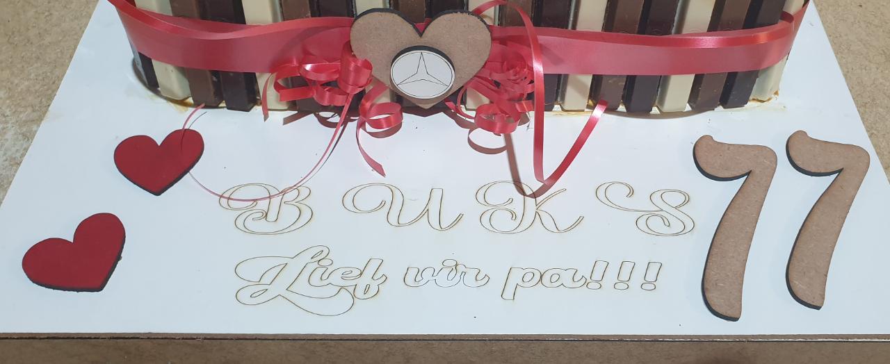 personalised cake board
