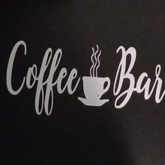 coffee bar vinyl decal