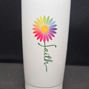 sippy cup travel mug 600ml double walled white