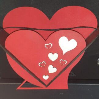 valentine heart basket