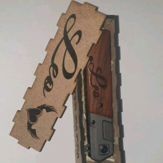 laser engraved knife and gift box