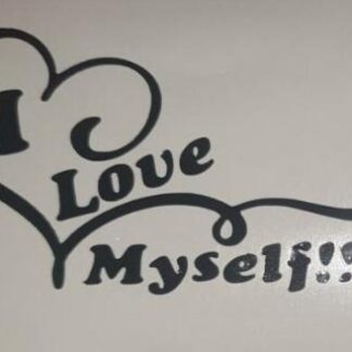 love myself 60mmx90mm vinyl decal