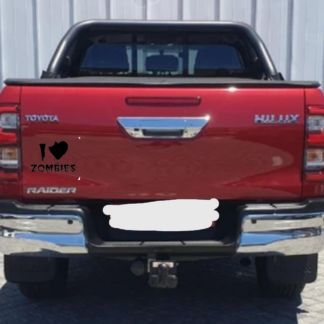 i love zombies bakkie vinyl decal