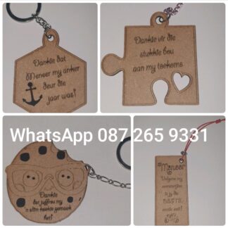 onderwyser sleutel houers