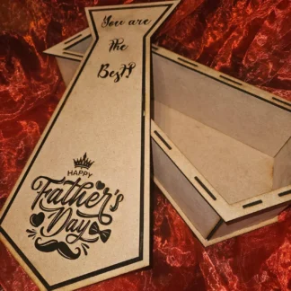 father's day tie shape gift box