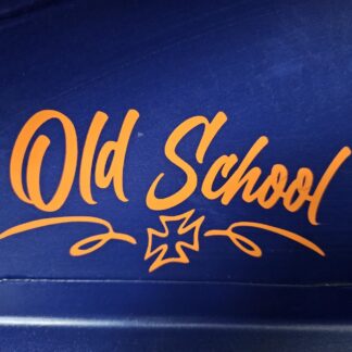 old school vinyl decal