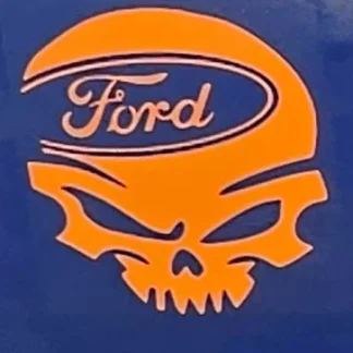 ford skull decal viny decal