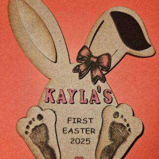 1st easter bunny with footprint