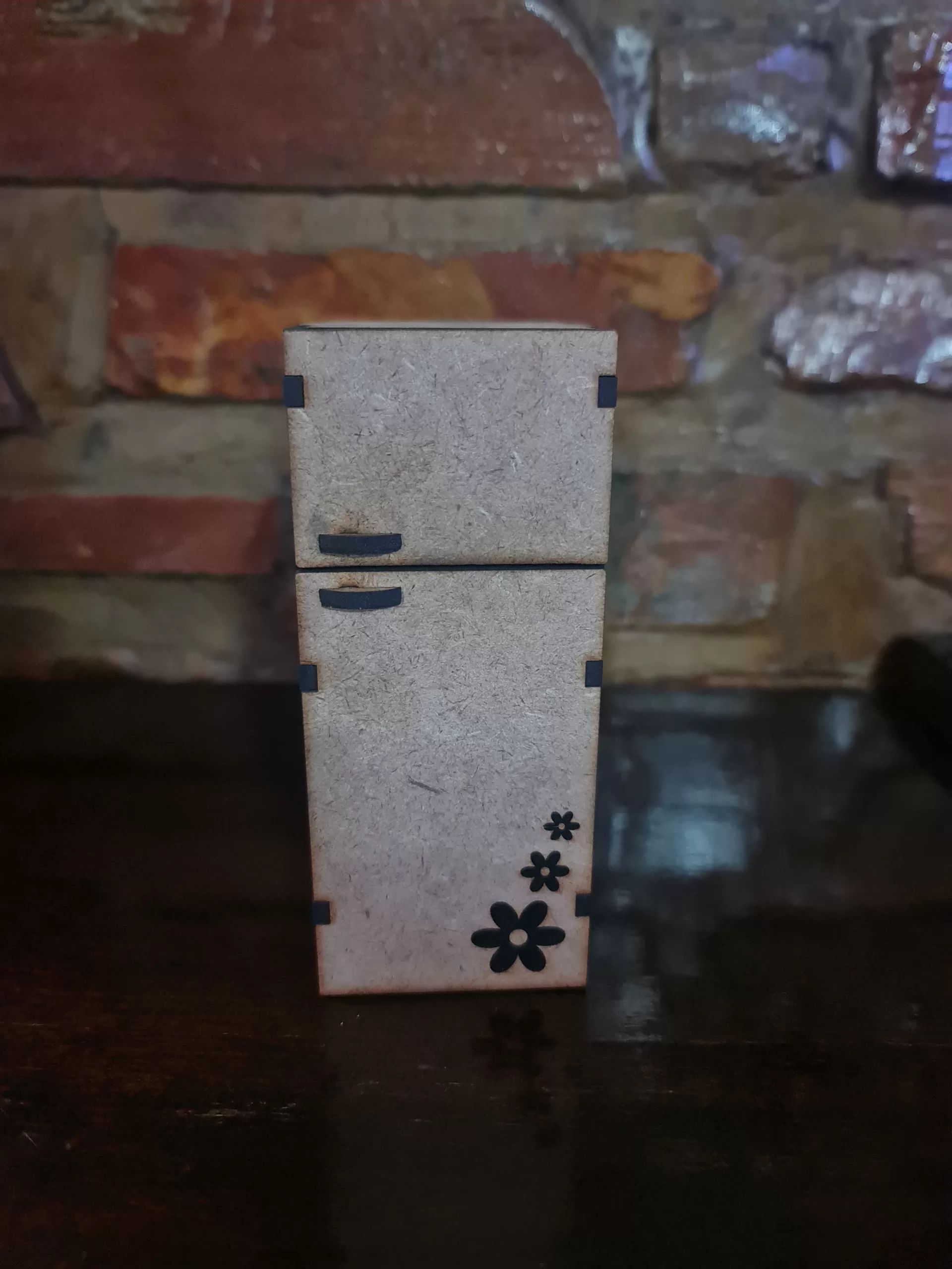 doll house laser cut furniture fidge