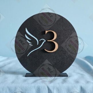 round table numbers with stand