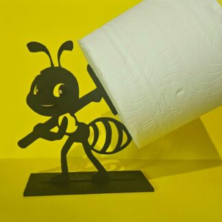ant shaped wooden toilet paper holder set